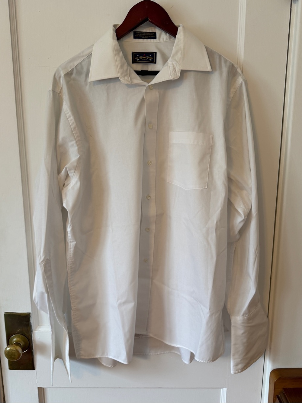 The Arrow Company Wrinkle Free Dress Shirt Cuffs 17 - 35 Quiet Luxury Formal